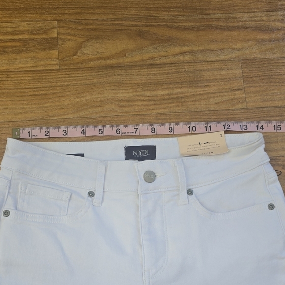 NYDJ Women's Crisp White Ankle Jeans - Picture 9 of 10